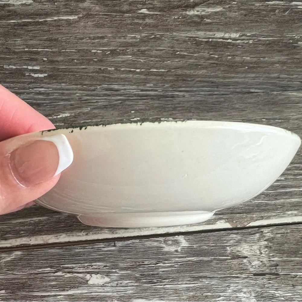 Blue Ridge Southern Pottery Decorative Strawberry‎ Sundae Shallow Bowl Vintage